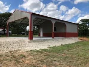 Completed Johnny's Backyard metal building project 1