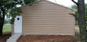 Completed Johnny's Backyard metal building project 22