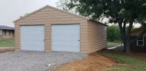 Completed Johnny's Backyard metal building project 23