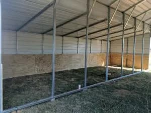 Completed Johnny's Backyard metal building project 16
