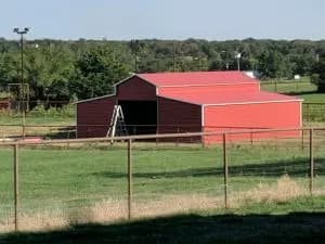 Completed Johnny's Backyard metal building project 15