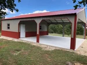 Completed Johnny's Backyard metal building project 2