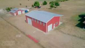 Completed Johnny's Backyard metal building project 17