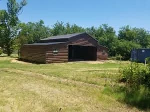 Completed Johnny's Backyard metal building project 12