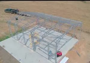 Completed Johnny's Backyard metal building project 18