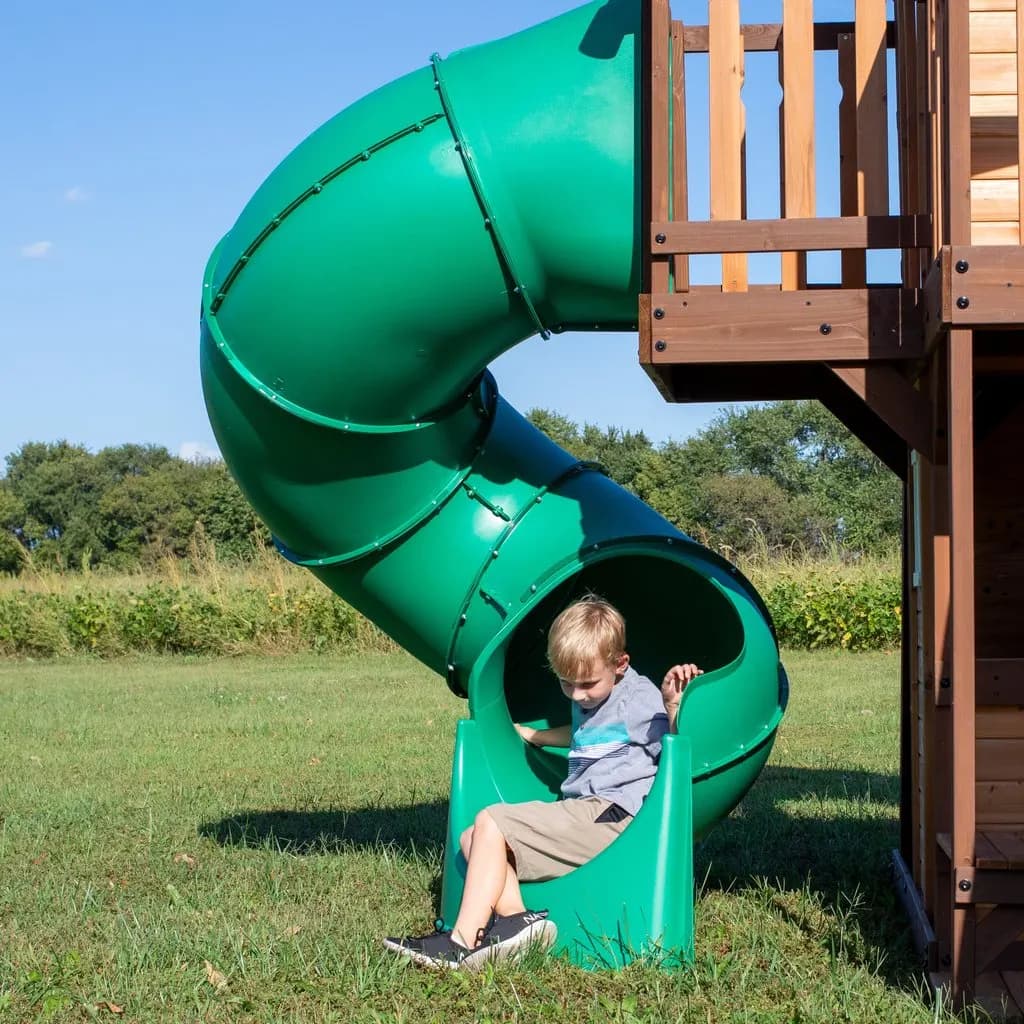 Mystic Cove Wooden Swing Set