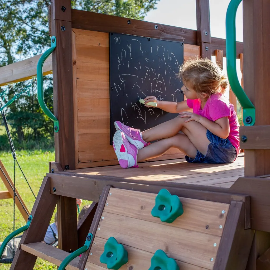 Mystic Cove Wooden Swing Set