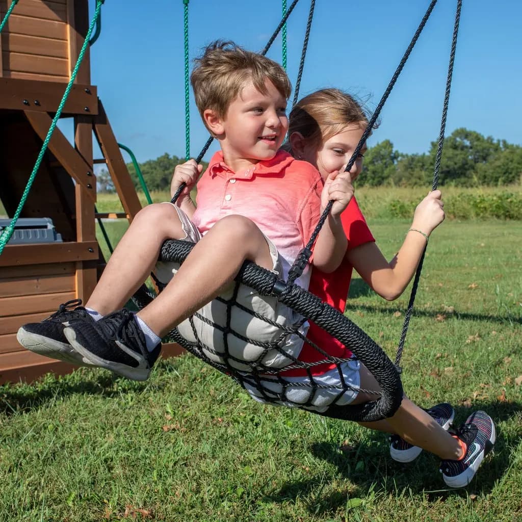 Mystic Cove Wooden Swing Set