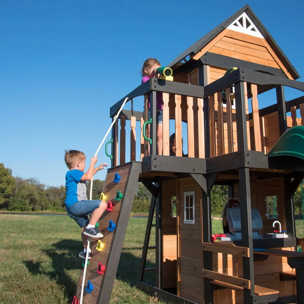 Boulder Creek Wooden Swing Set