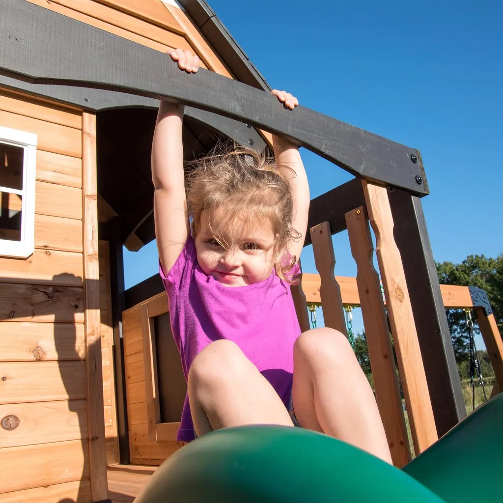 Boulder Creek Wooden Swing Set