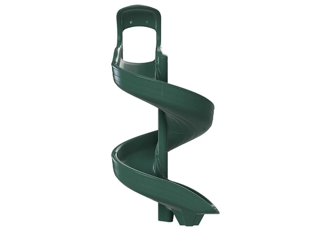 Open Spiral Slide 7′ Green