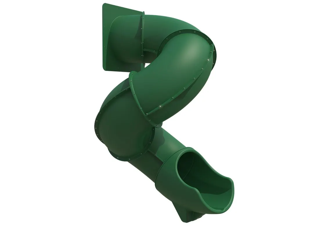 Spiral Tube Slide 7′ Green
