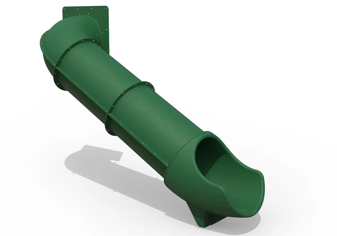 Tube Slide 90 Degree Turn 5′ Green