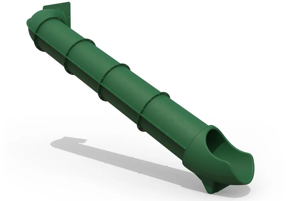 Tube Slide 90 Degree Turn 9′ Green