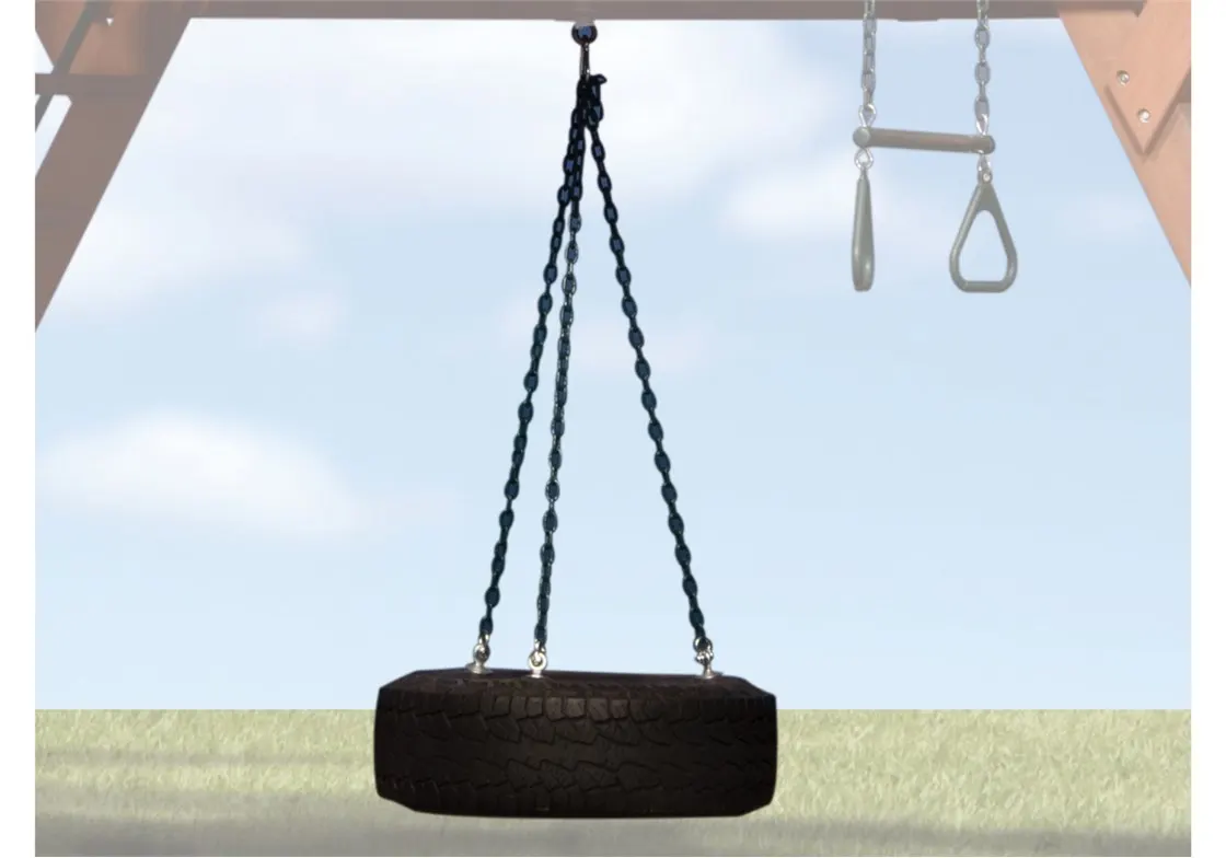 Tire Swivel Swing – 58″ w/ Hdw